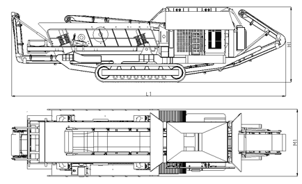 履帶式破碎站結(jié)構(gòu)圖 履帶式破碎站結(jié)構(gòu)圖