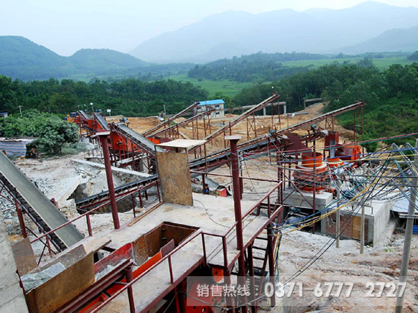 河南洛陽玄武巖破碎生產(chǎn)線