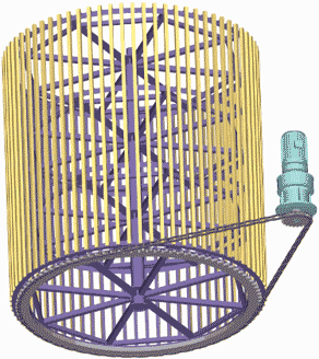 滾筒篩動態(tài)原理圖 滾筒篩動態(tài)原理圖