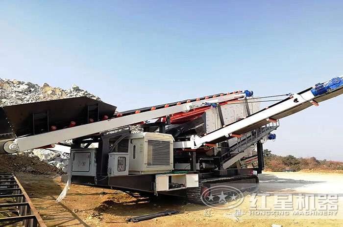 可隨走隨用的移動石頭粉碎機 可隨走隨用的移動石頭粉碎機